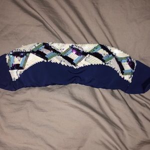 VS Sequined Strapless Bikini Top